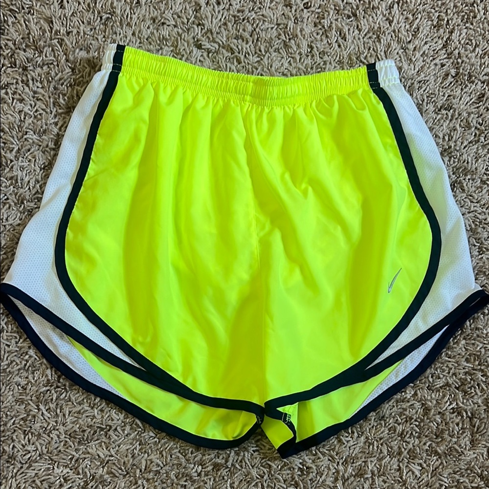 Nike Yellow Athletic Running Shorts